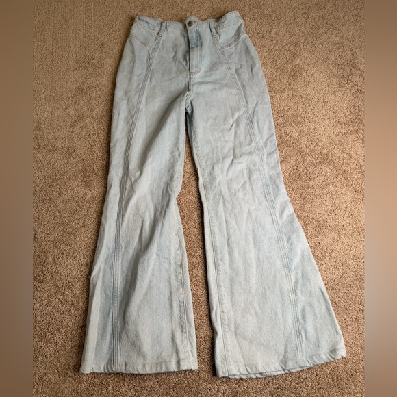 We The Free Free People Florence Flare Stretch Jeans Size 30 - Picture 3 of 6